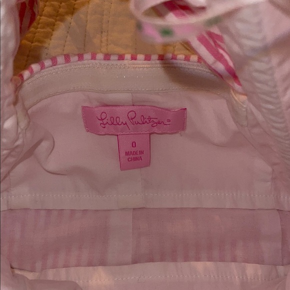 Lilly Pulitzer Pink and White Strapless Dress - Picture 5 of 7